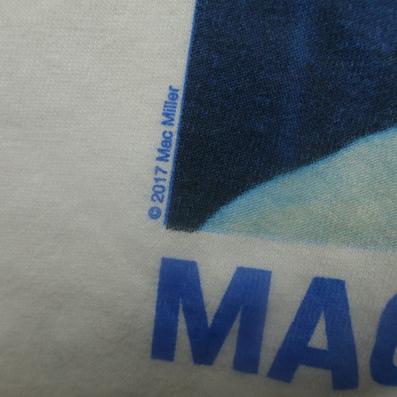 Mac Miller White T Shirt Graphic Print Short Sleeve Spencer‎ Gifts Mens Medium - Picture 3 of 8
